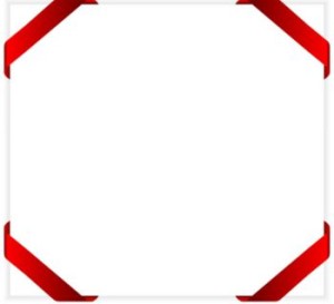 Red ribbon border from Dreamstime