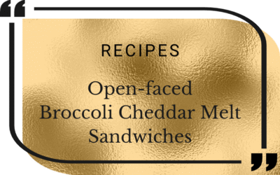 Broccoli Cheddar Melt Sandwich Recipe