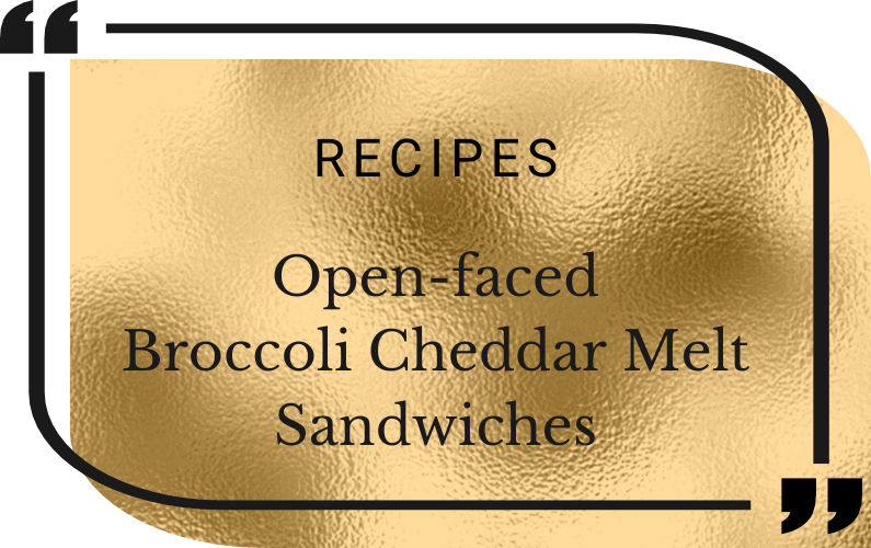 Broccoli Cheddar Melt Sandwich Recipe